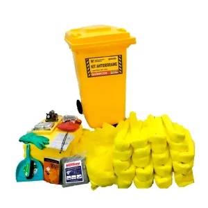 KIT ANTIDERRAME EN CONTENEDOR DE 240L CON RUEDAS