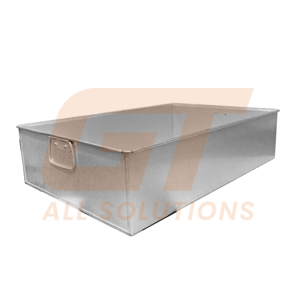 BANDEJA ANTIDERRAME METAL ALUZINC 60cm x 40cm x 15cm BAN-ME-03