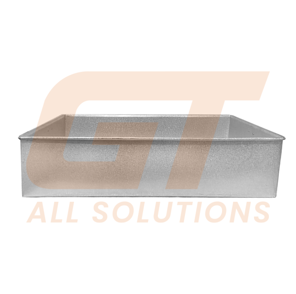 BANDEJA ANTIDERRAME METAL ALUZINC 60cm x 50cm x 15cm BAN-ME-02