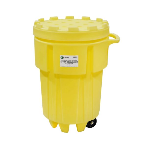 Tambor de recuperación Poly-Overpack de 95 galones, amarillo 1299-YE